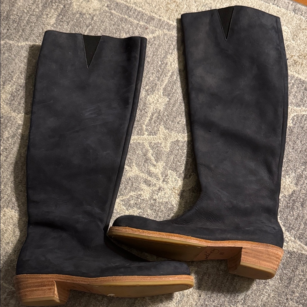 NWOB Rachel Comey Knee-High navy nubuck Boots